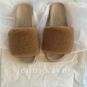 Jenni Kayne Shearling Slippers; size 40 (US 10) brand new, never worn
